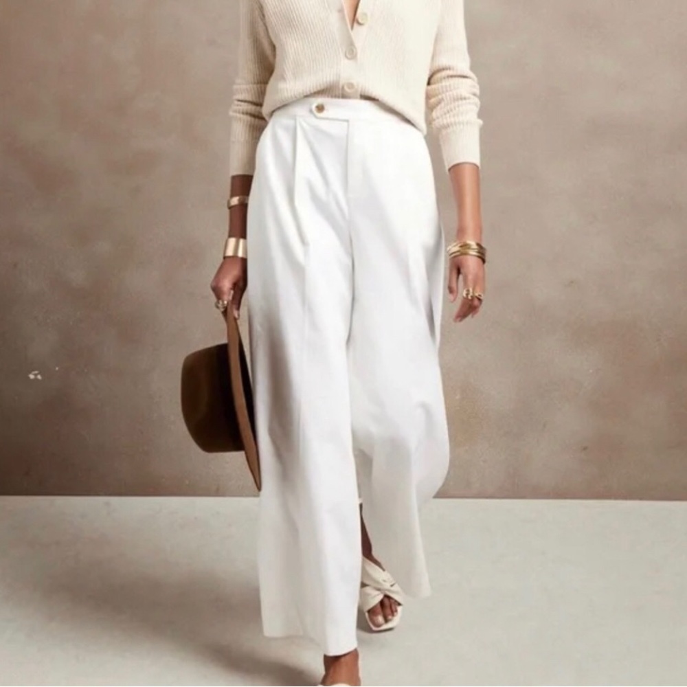 NWT! Banana Republic Linen-Blend Wide-Leg Pant - Multiple